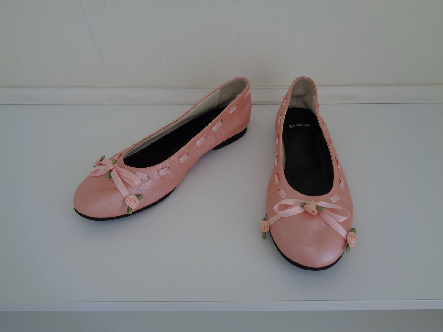 Blumarine Pink Rose Ballerina Flats