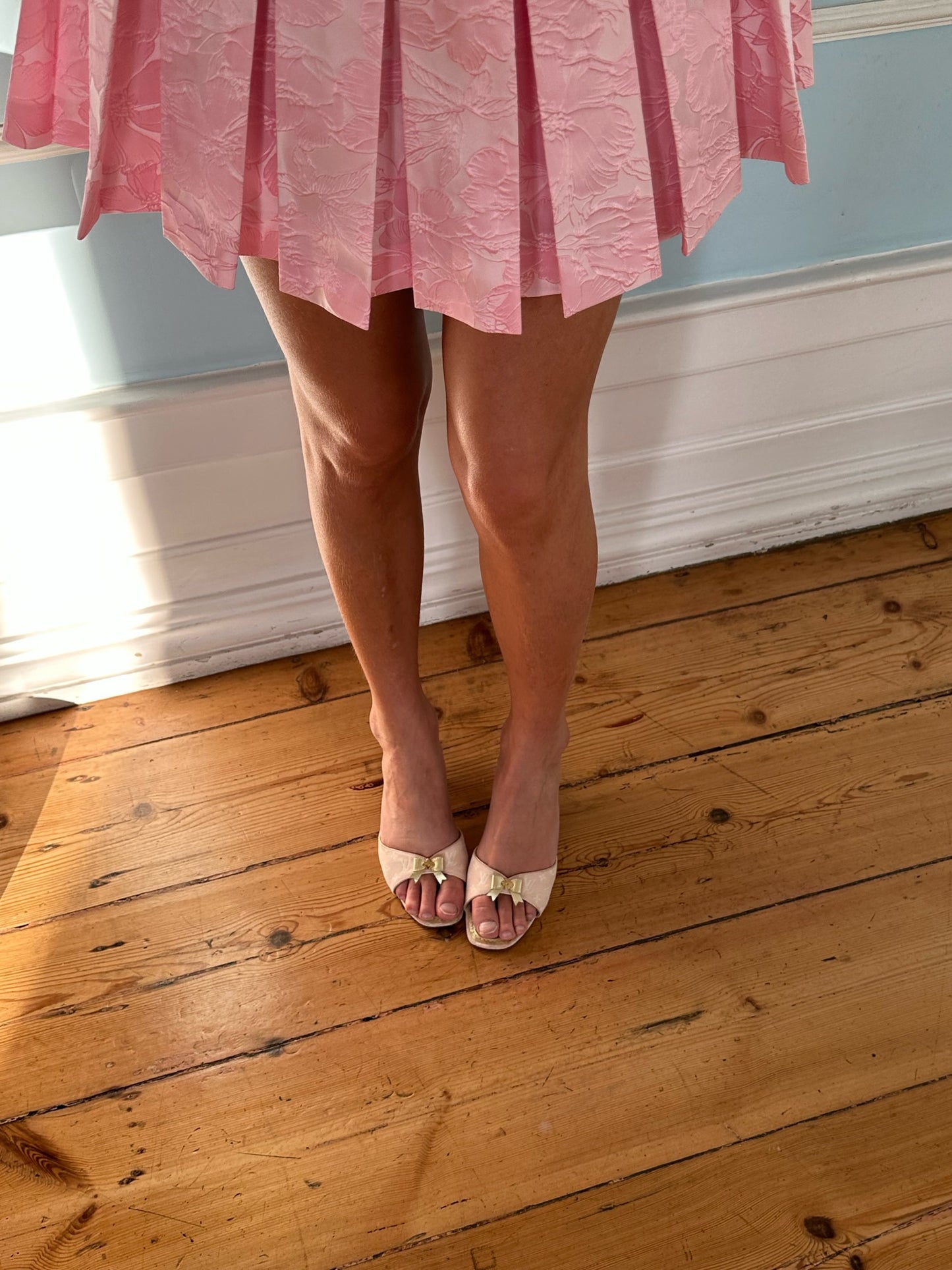 Louis Vuitton Pink Bow Mules