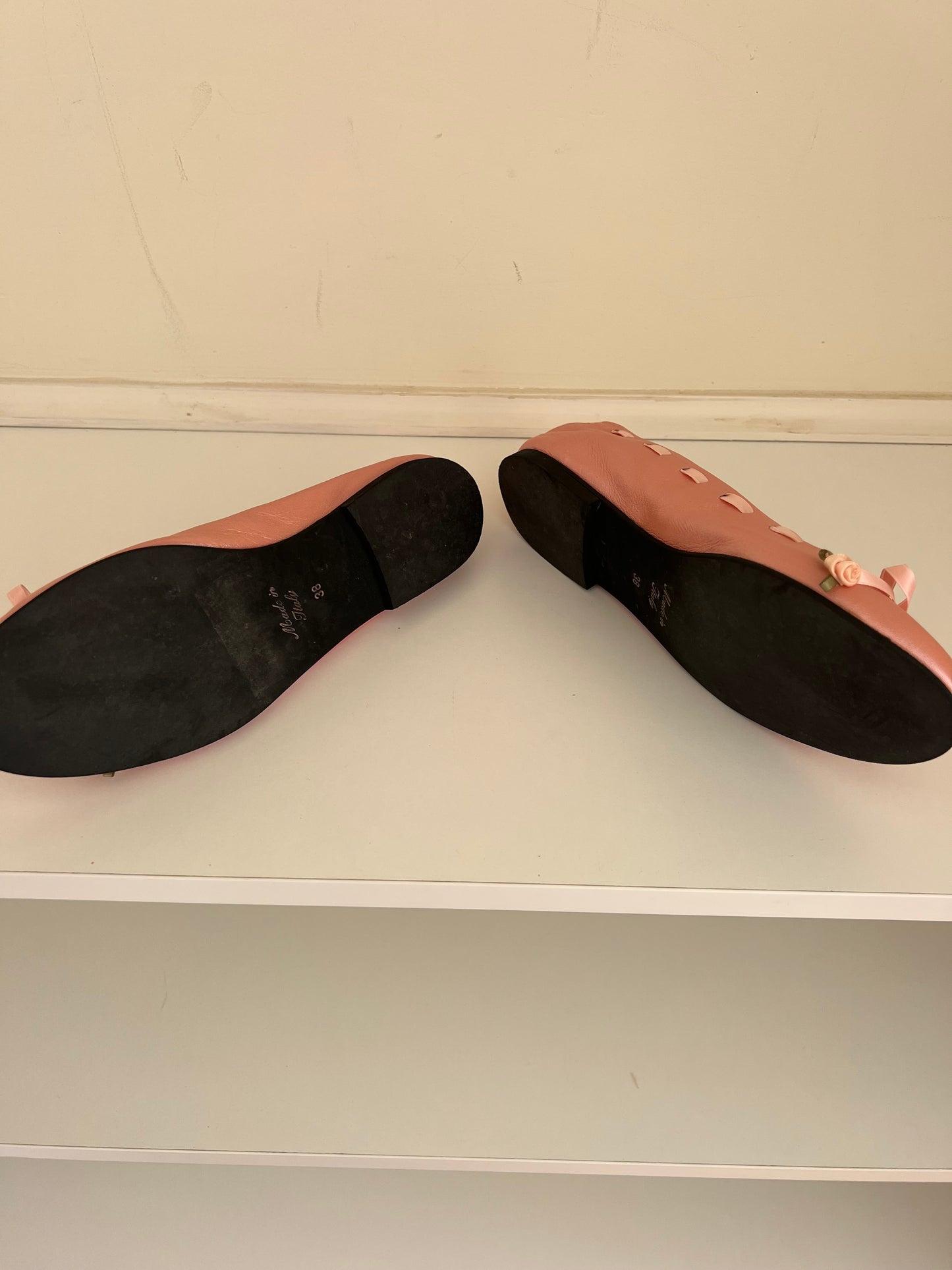 Blumarine Pink Rose Ballerina Flats