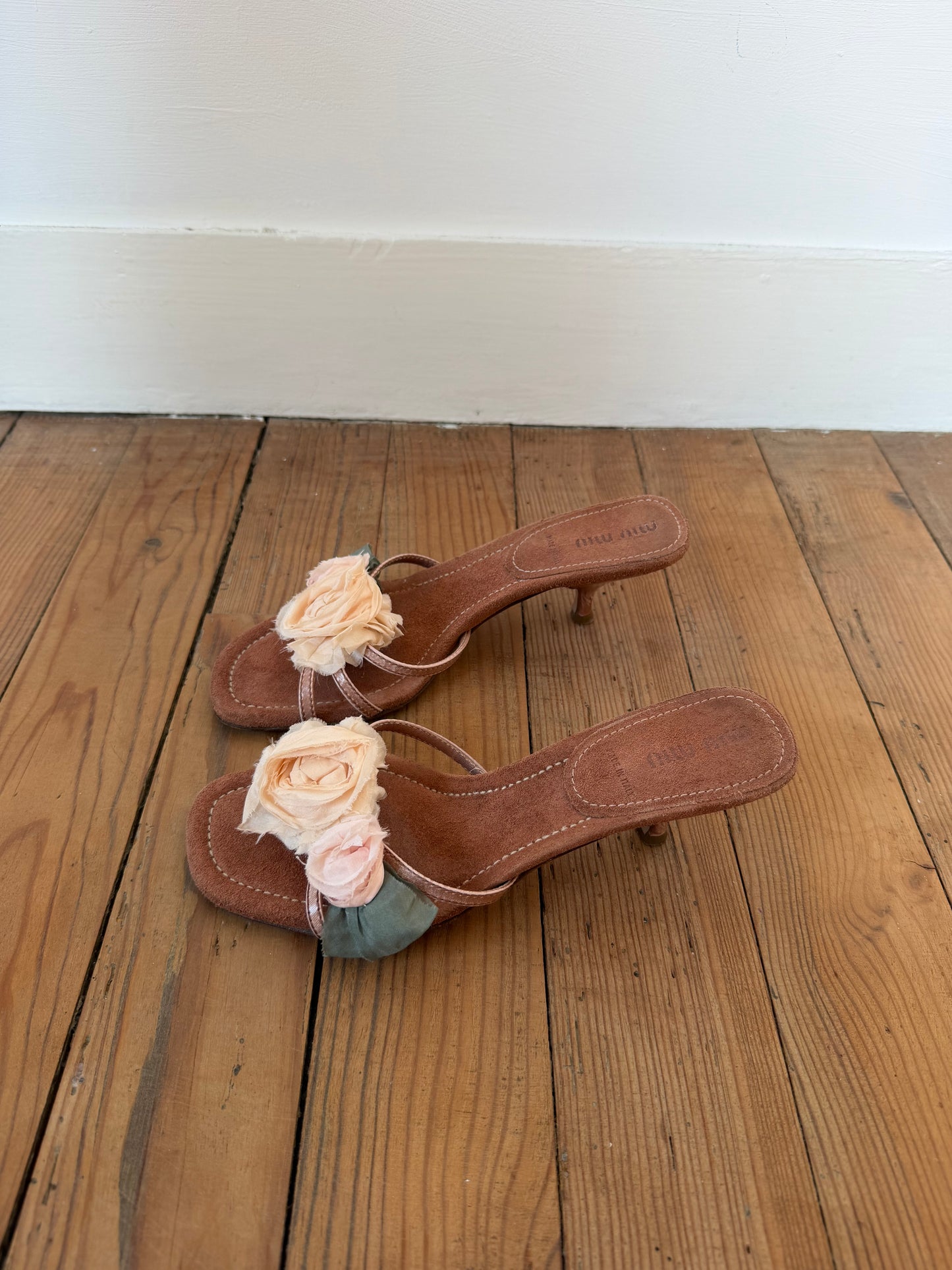 Vintage Miu Miu Floral Heels