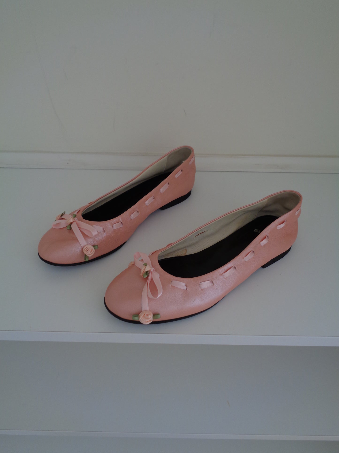 Blumarine Pink Rose Ballerina Flats