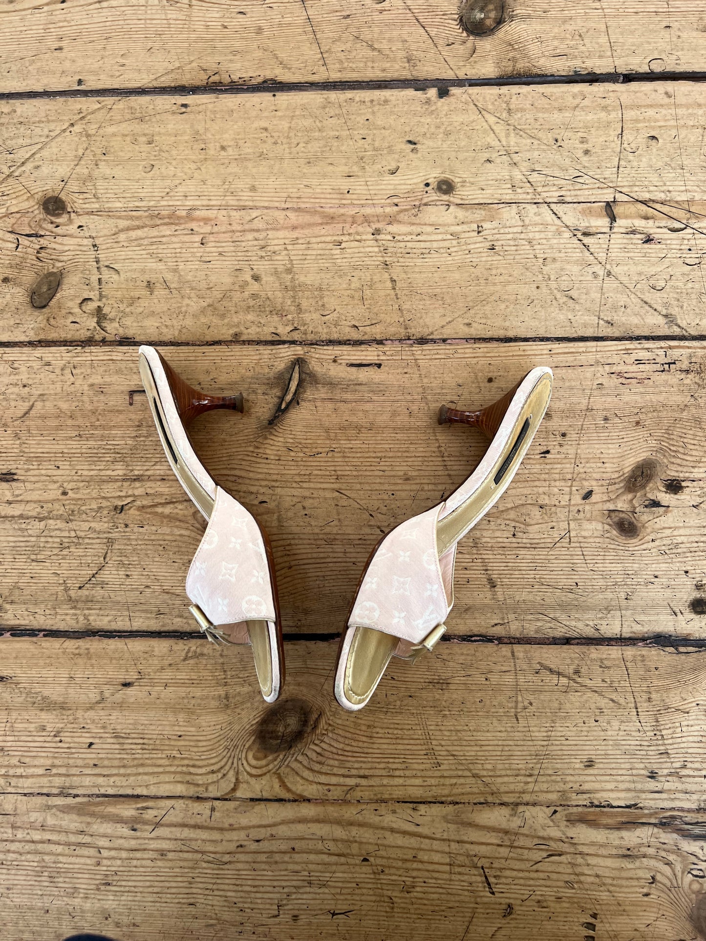 Louis Vuitton Pink Bow Mules