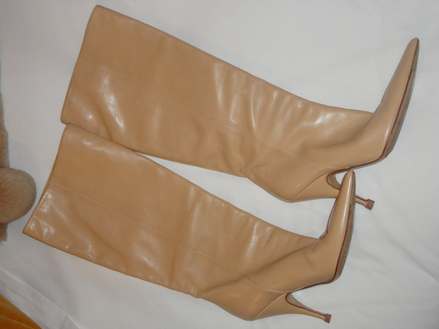 Dior Vintage Fur High-Heel Boots