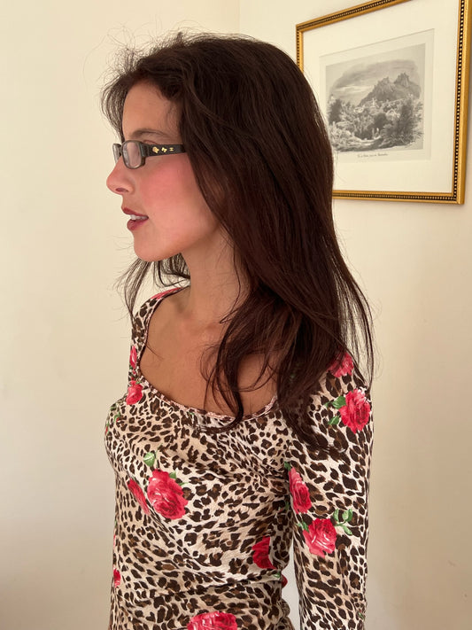 Chanel Brown Bow Glasses