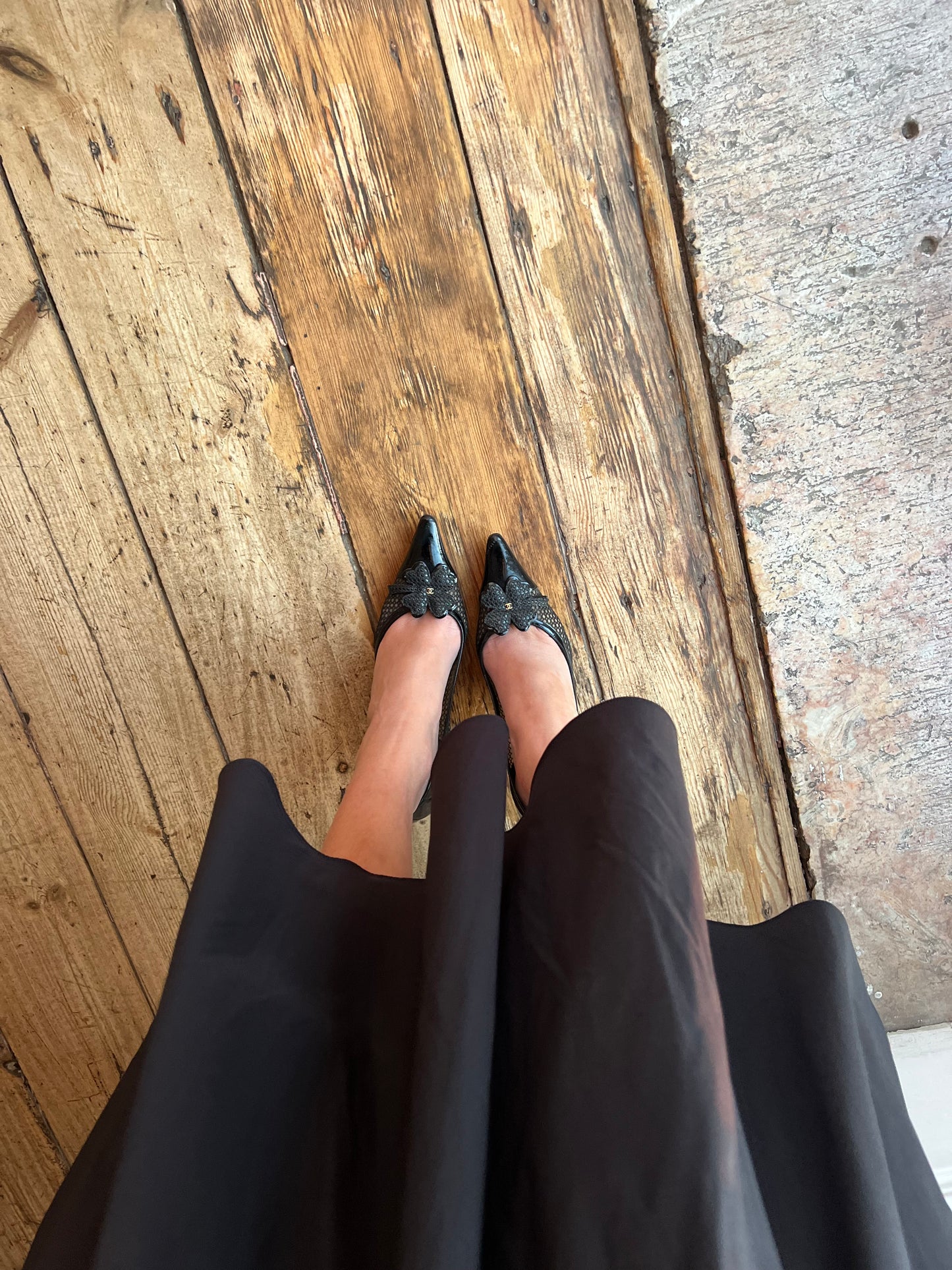 Chanel Iconic “CC” Lucky Four-Leaf Clover Kitten Heels