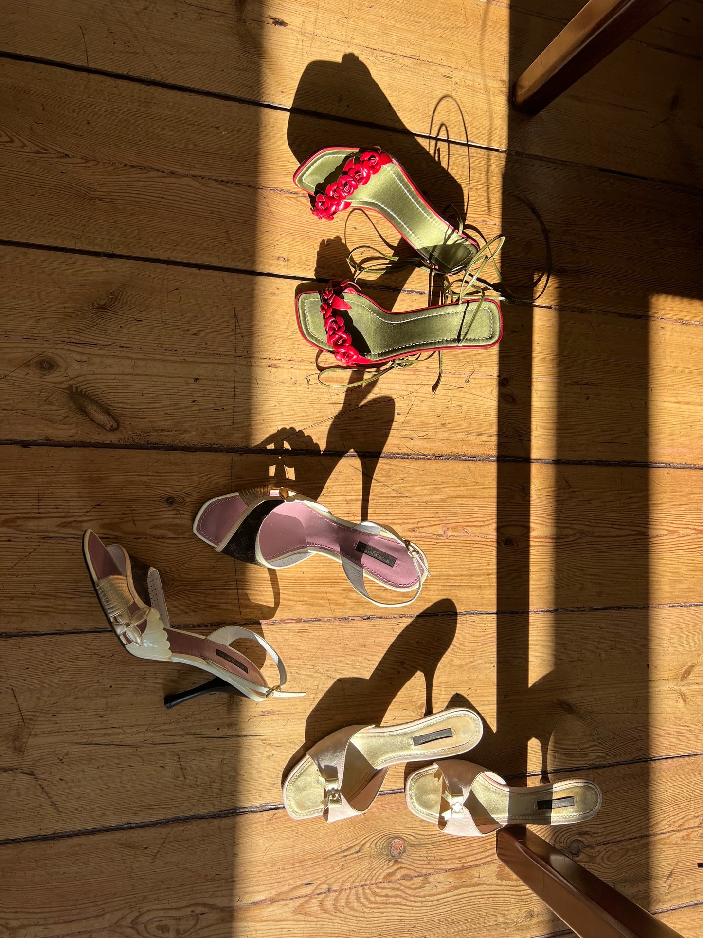 Louis Vuitton Pink Bow Mules