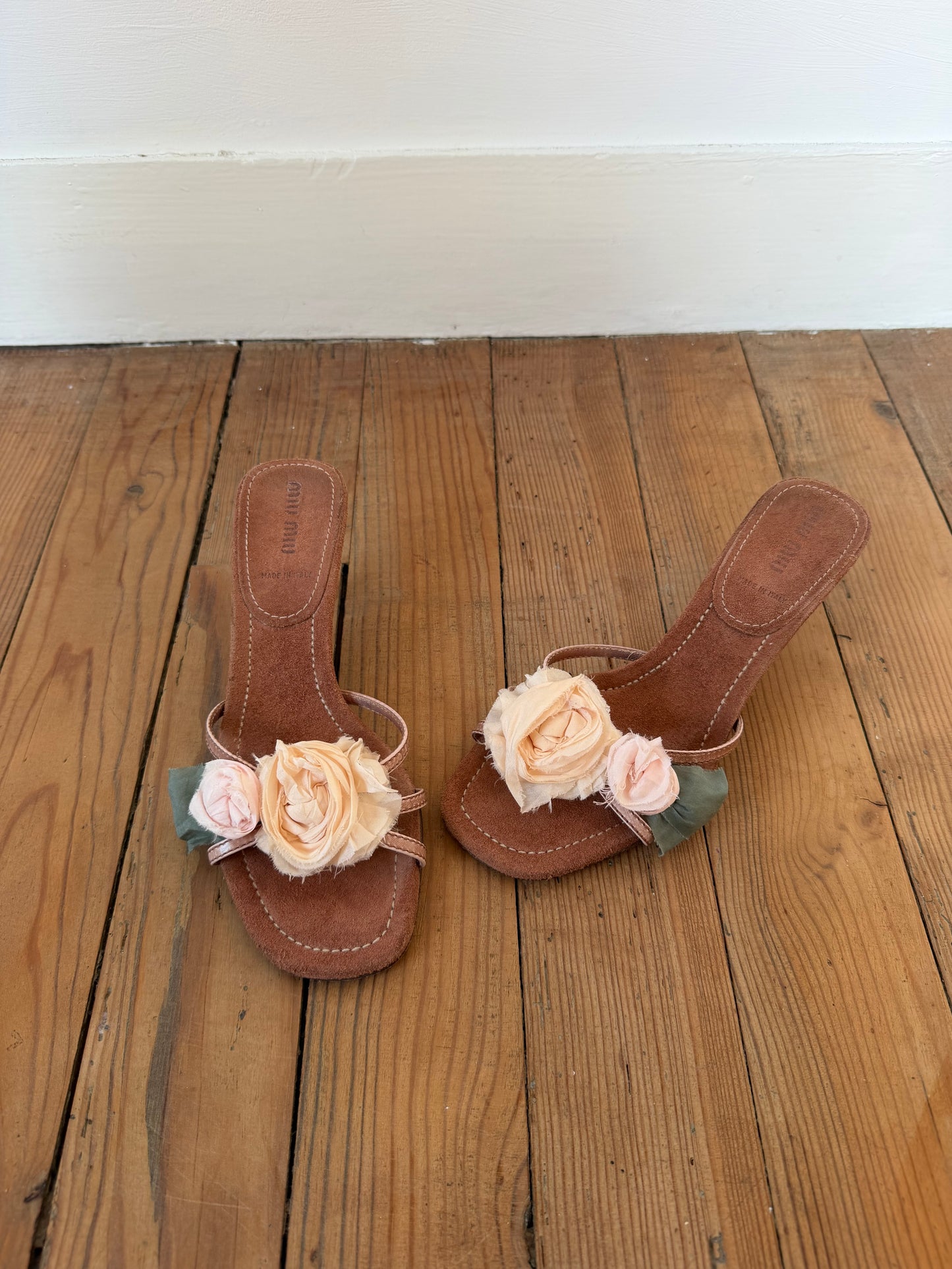 Vintage Miu Miu Floral Heels