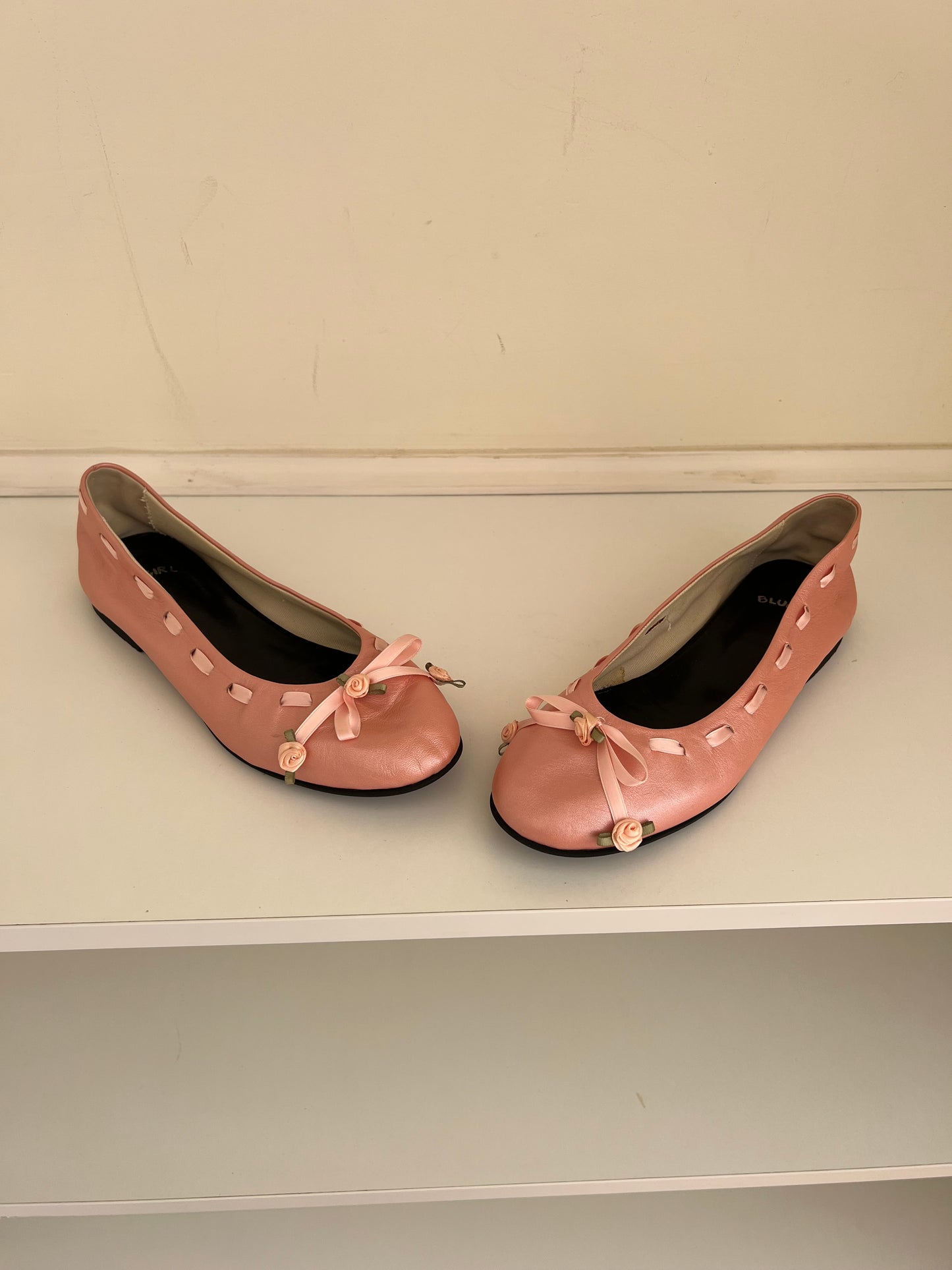 Blumarine Pink Rose Ballerina Flats
