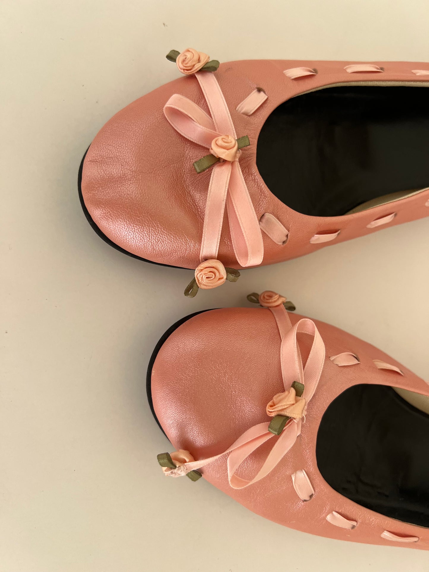 Blumarine Pink Rose Ballerina Flats
