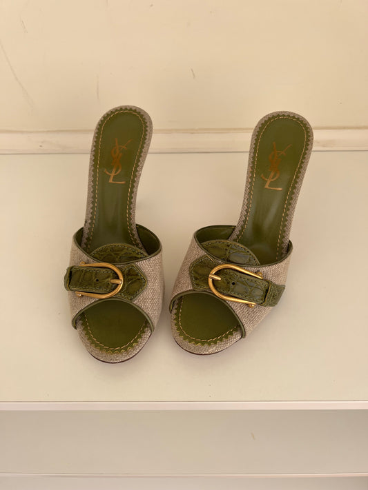 Vintage Yves Saint Laurent Mules