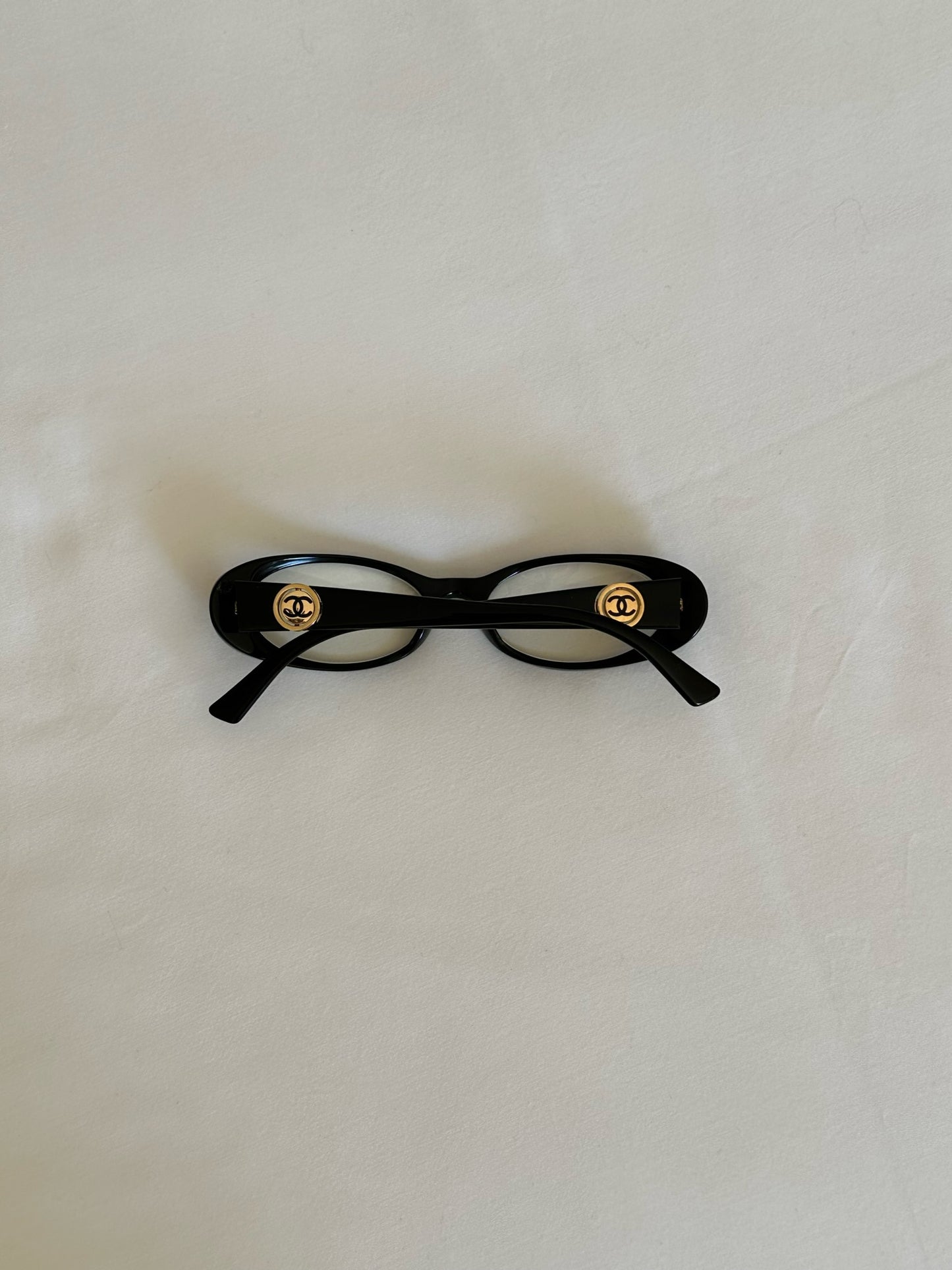 Chanel Vintage Black & Gold Glasses