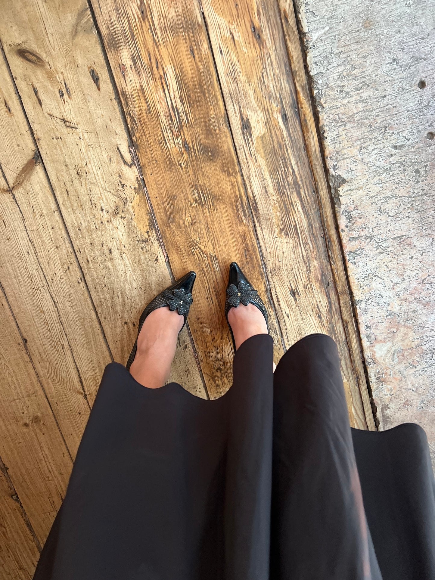 Chanel Iconic “CC” Lucky Four-Leaf Clover Kitten Heels