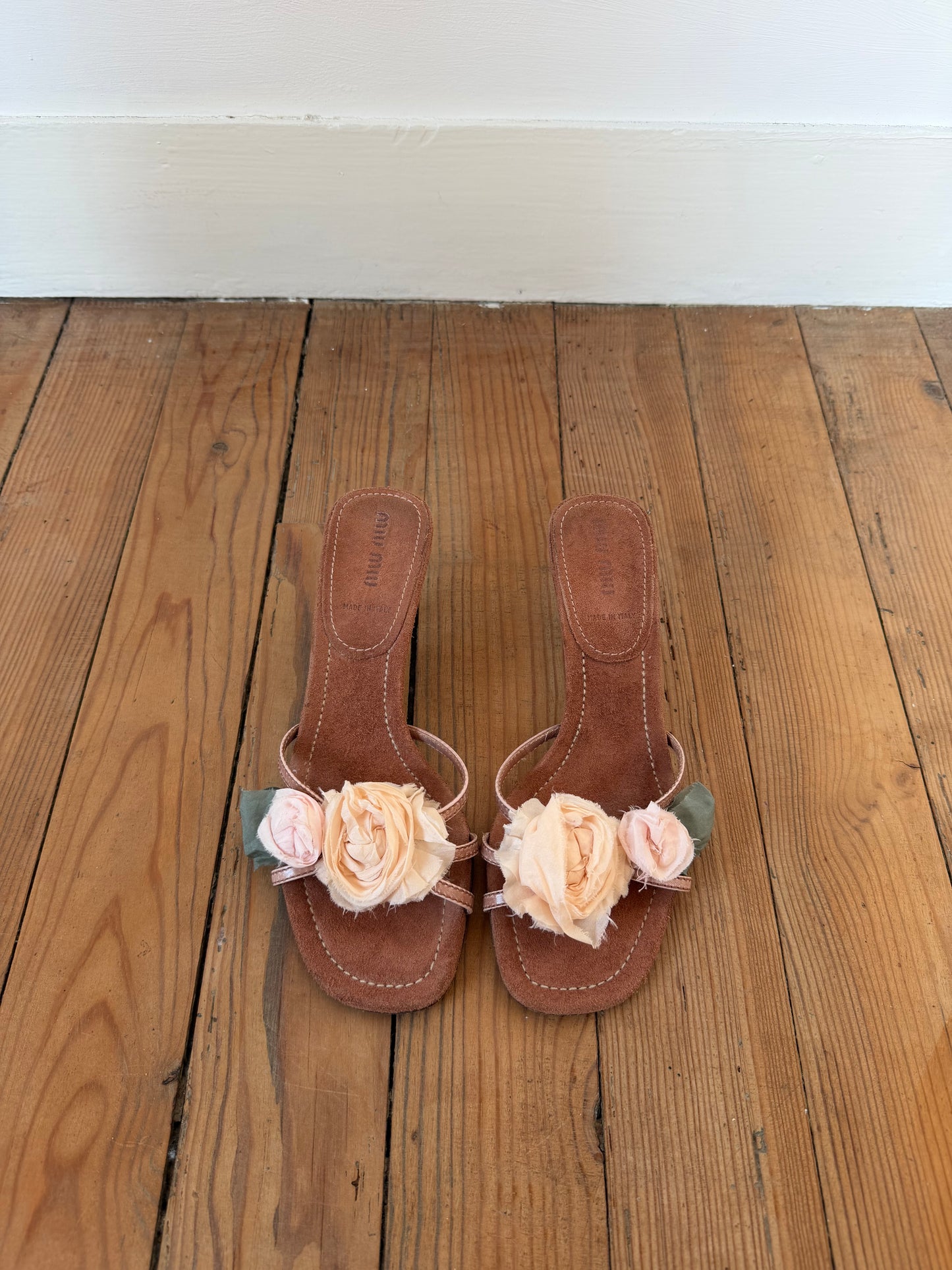 Vintage Miu Miu Floral Heels