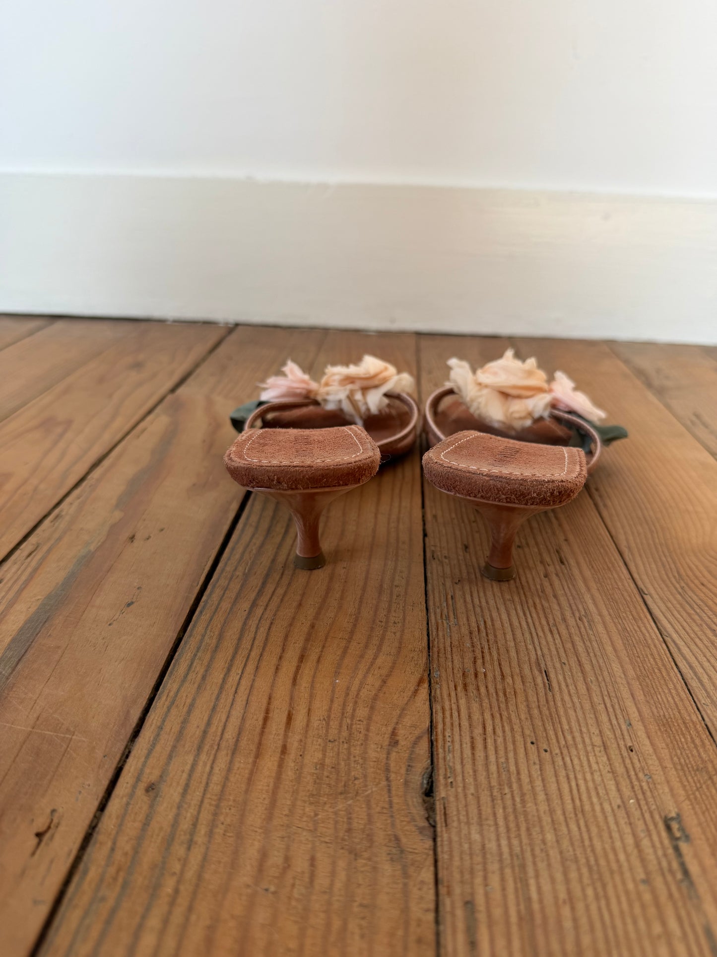 Vintage Miu Miu Floral Heels