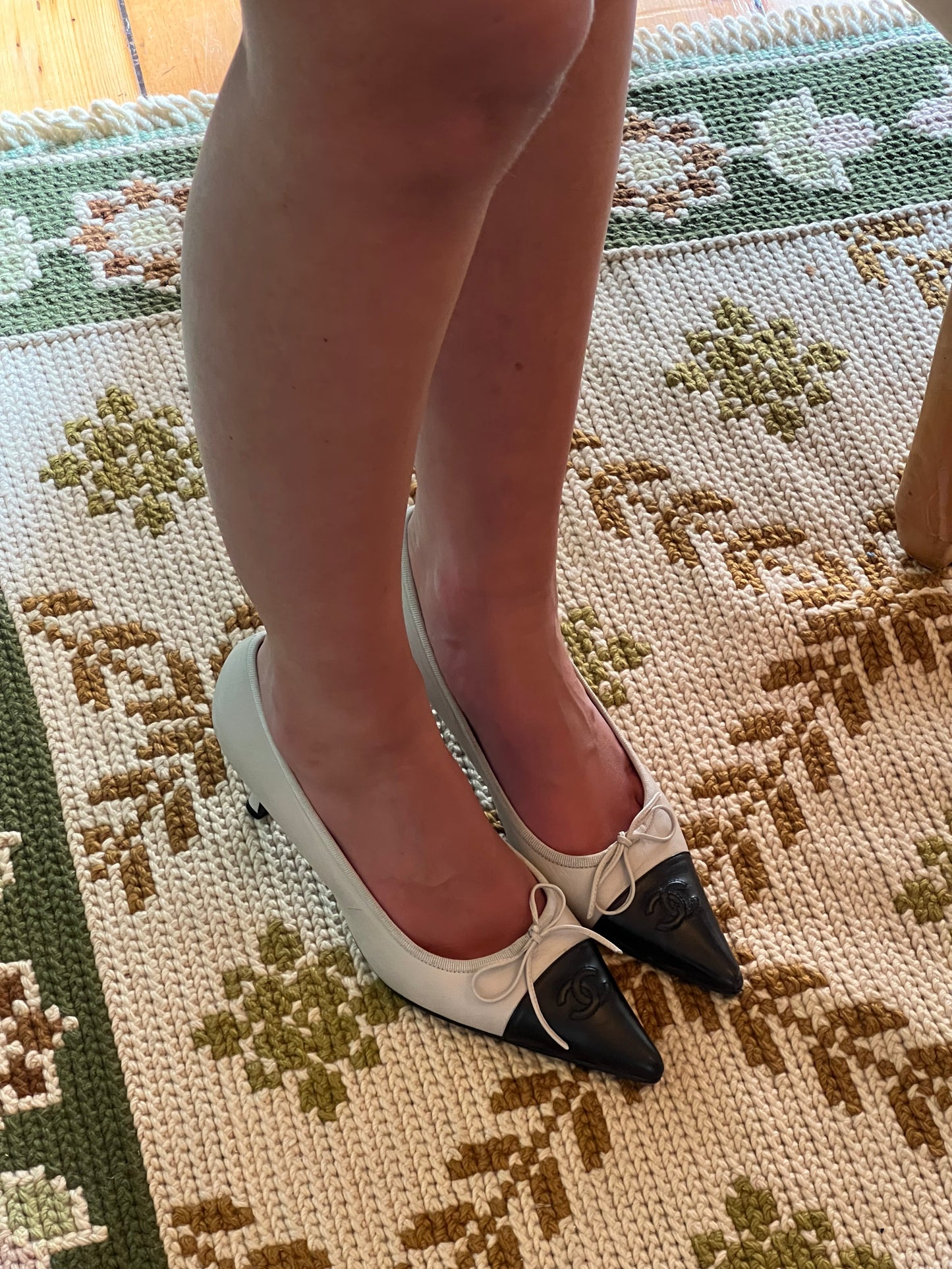 Vintage Chanel CC two-toned heels