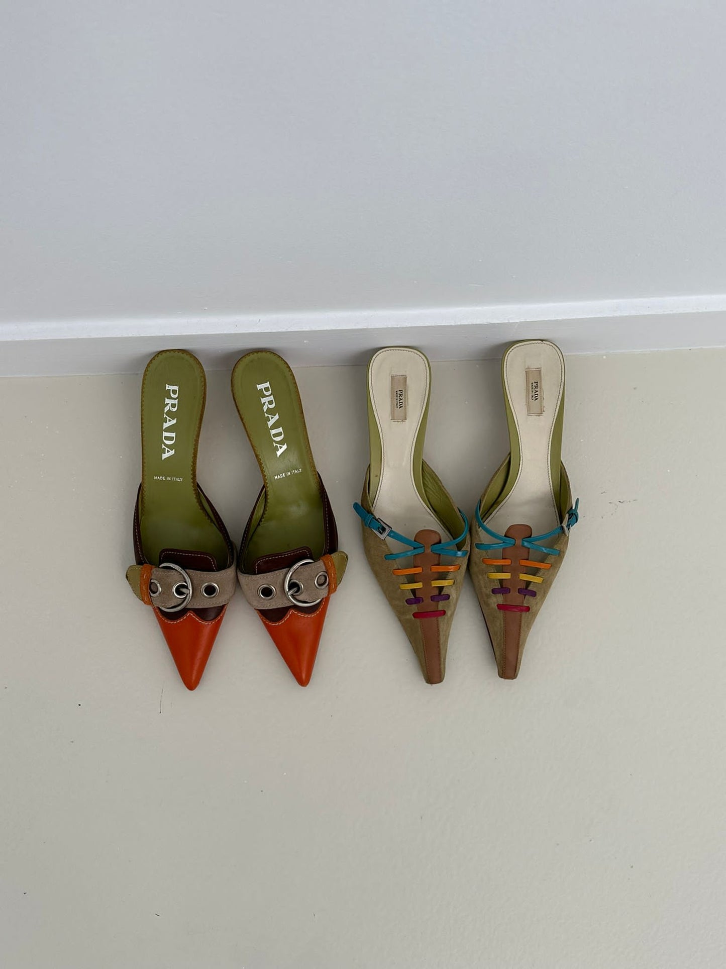 Vintage Prada Colourful Mules