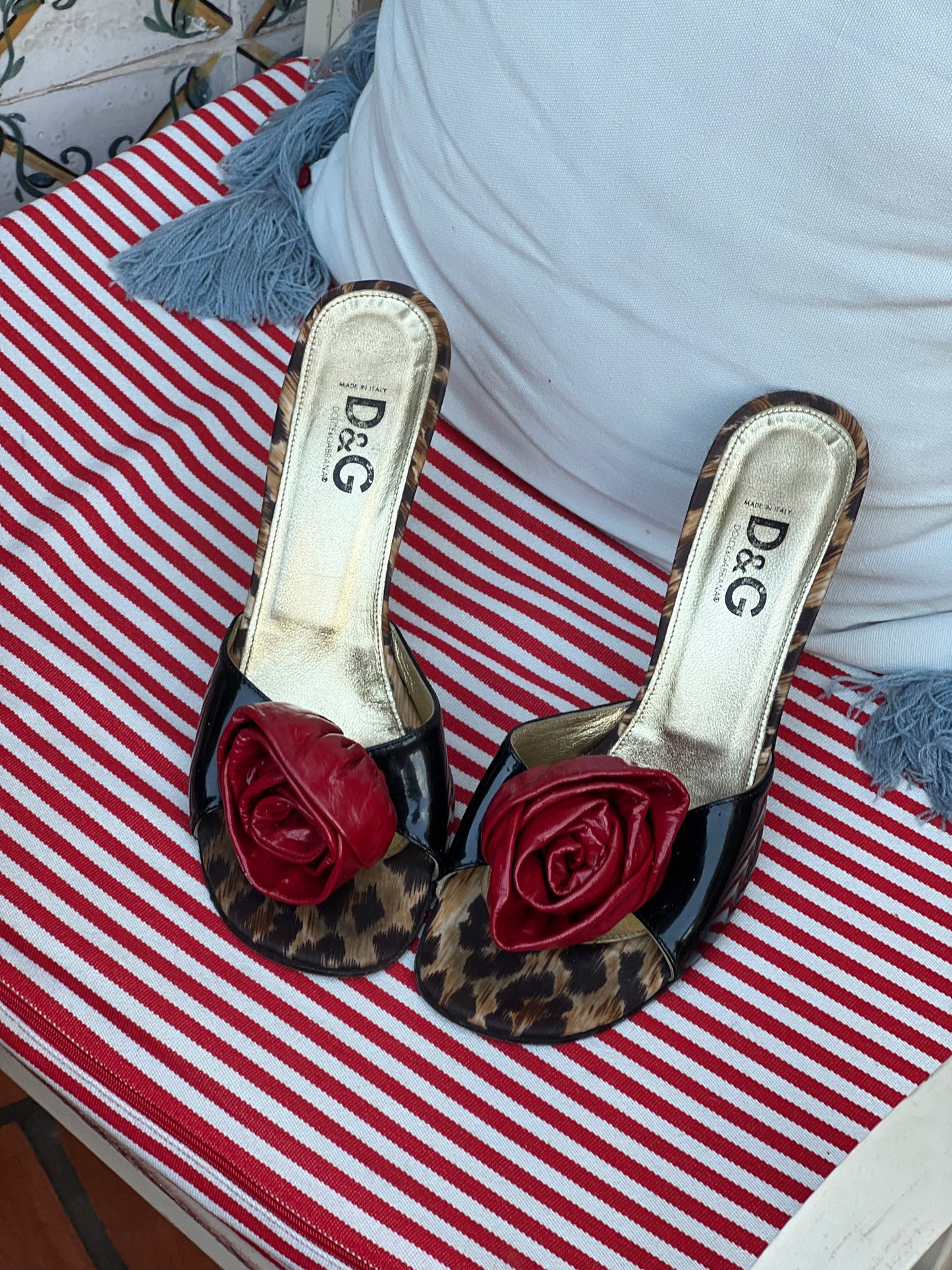 Dolce & Gabbana Rose Mules