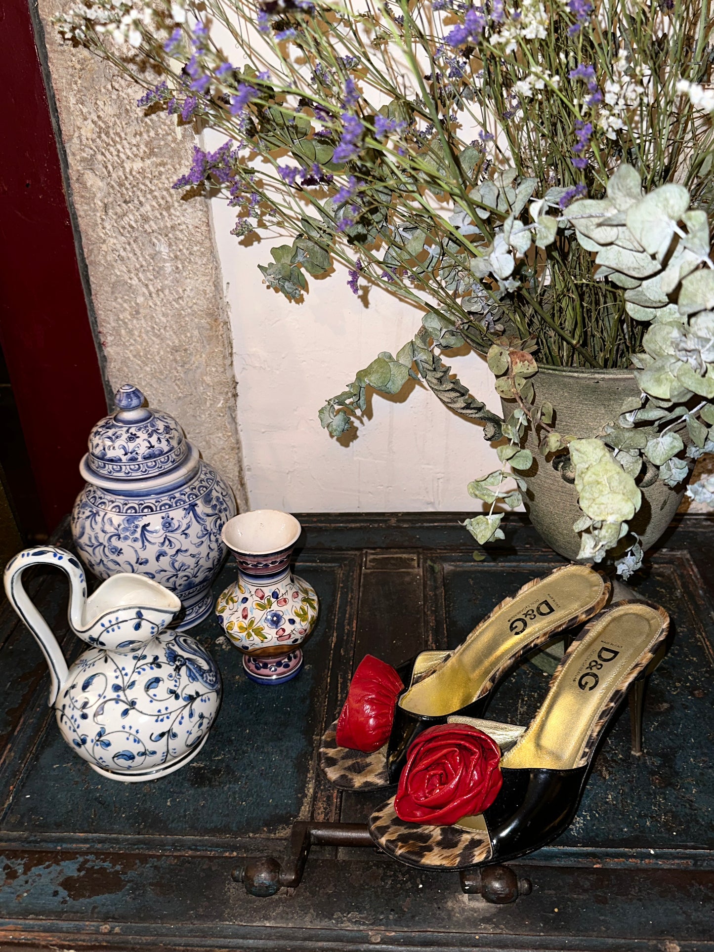 Dolce & Gabbana Rose Mules